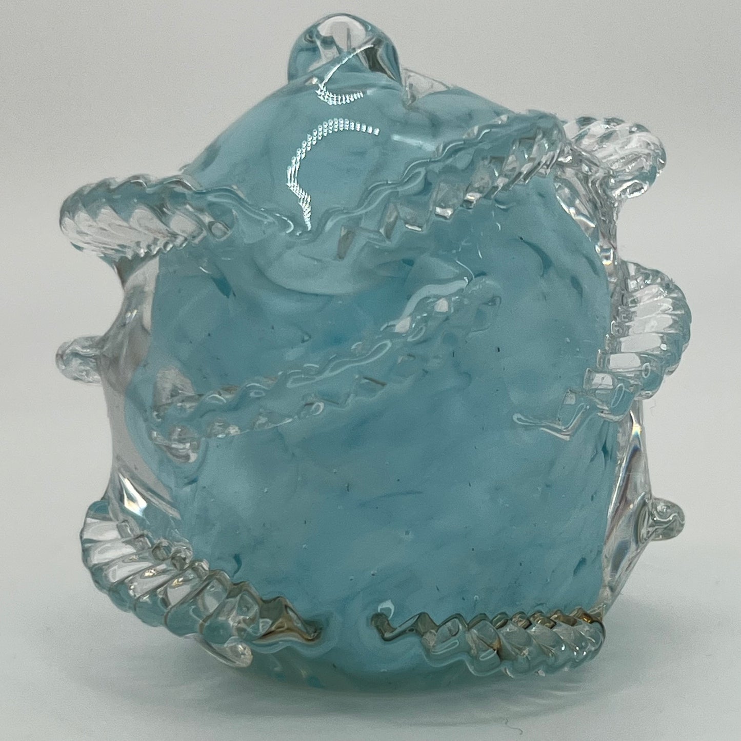 Rose Paperweight- Light Blue