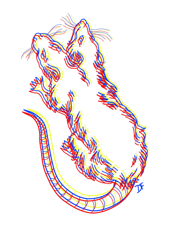 Twisted Rat Print