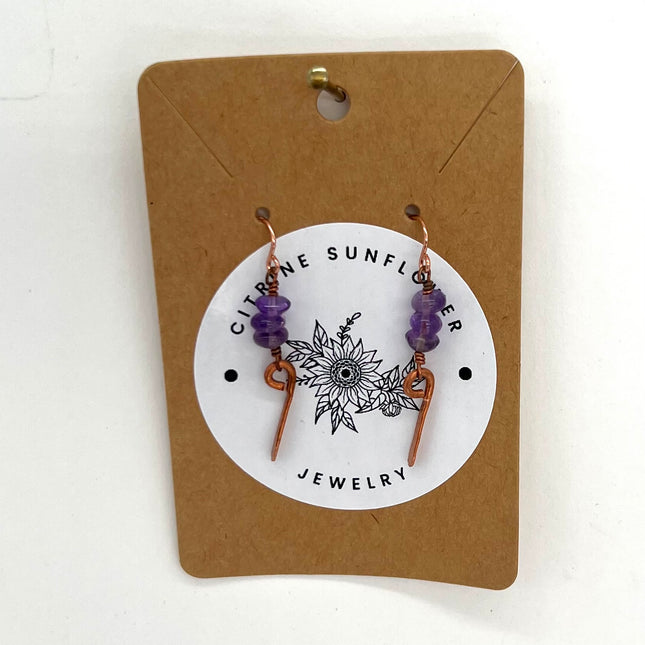 Amethyst Copper Drops