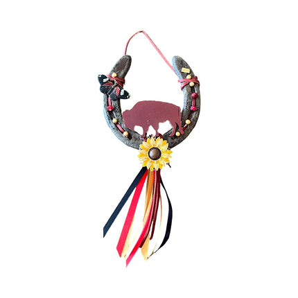 Bison & Sunflower Horse Shoe
