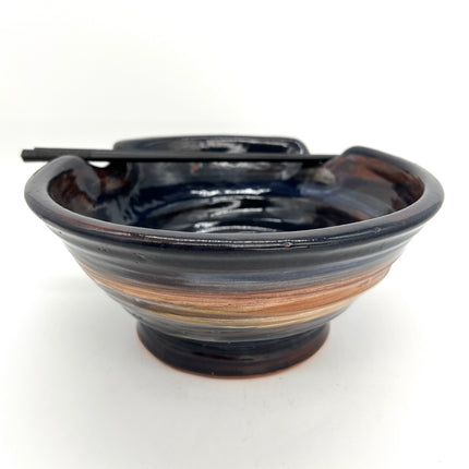 16 - Rust & Blue Ramen Bowl