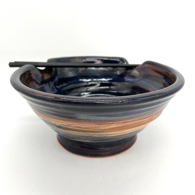 16 - Rust & Blue Ramen Bowl