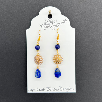 Lapis Lazuli Teardrop Dangles