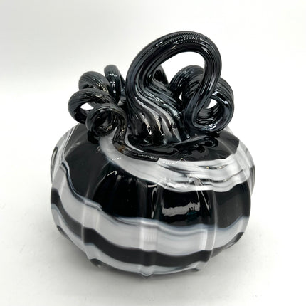 Medium Black & White Swirl Pumpkin