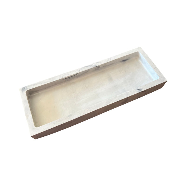 Grey Large Rectangular Tray