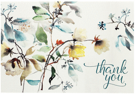 Thank You Notecards Asian Botanical