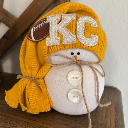 Yellow KC Hat Snowman
