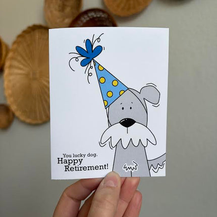 Lucky Dog Retirement Card