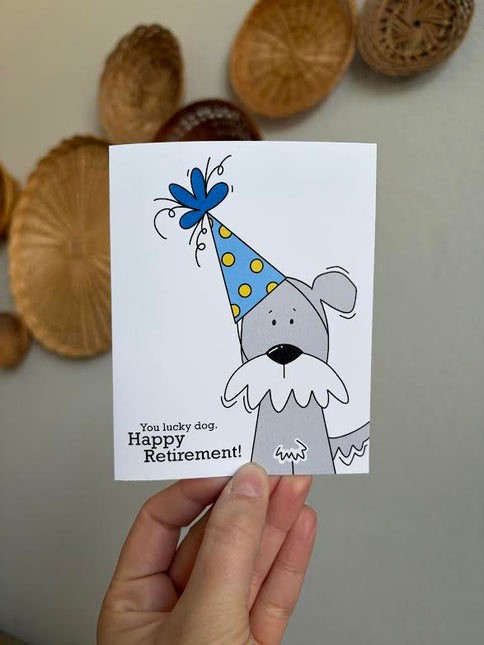 Lucky Dog Retirement Card