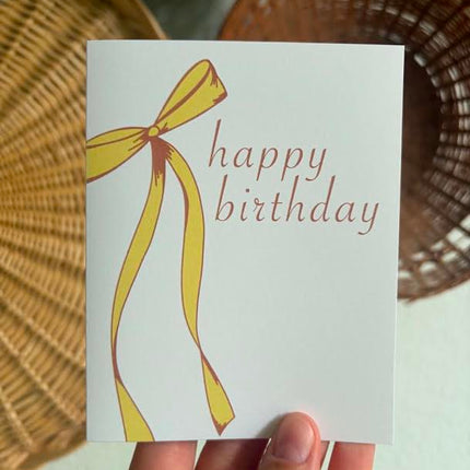 Yellow Bow Birthday