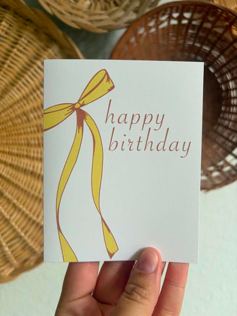 Yellow Bow Birthday