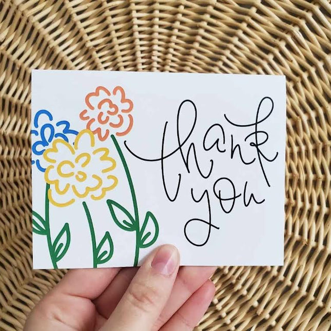 Flower Thank You Card