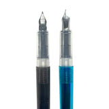 Splendid Duo Fountain Pens: Black & Blue Inks