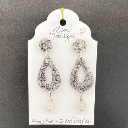 Moonstone-Zahra Dangles