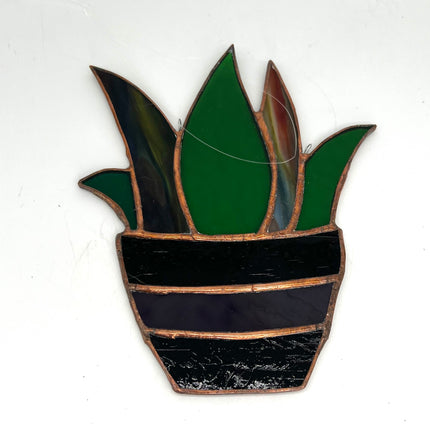 Plant in Purple Pot