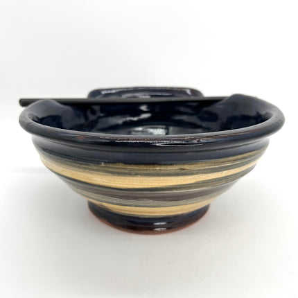 15 - Blue & Tan Ramen Bowl