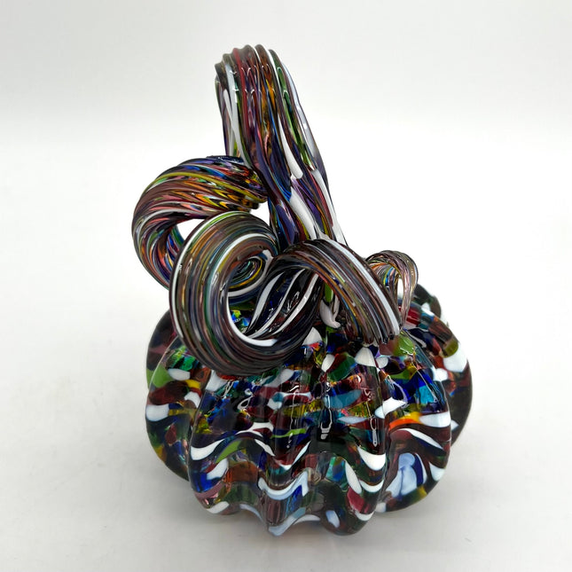 02| Rainbow Small Glass Pumpkin