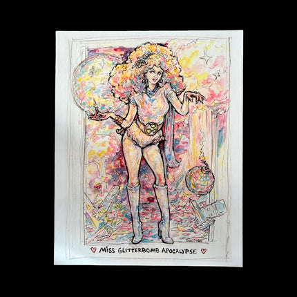 Miss Glitterbomb Apocalypse Print