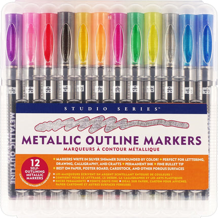 Metallic Outline Markers