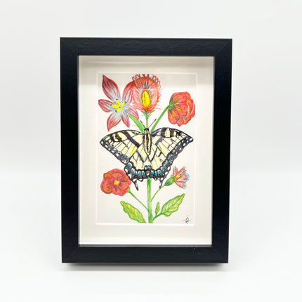 Swallowtail & Flowers