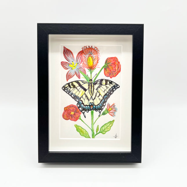 Swallowtail & Flowers
