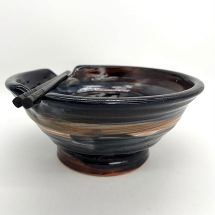 16 - Rust & Blue Ramen Bowl