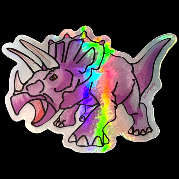 Holographic Pink Dino