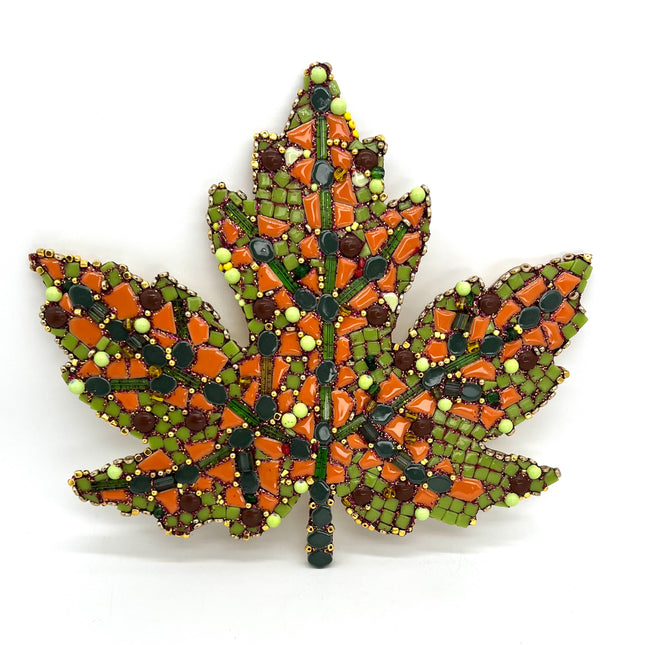 Fall Leaf Mosaic Wall Hanging