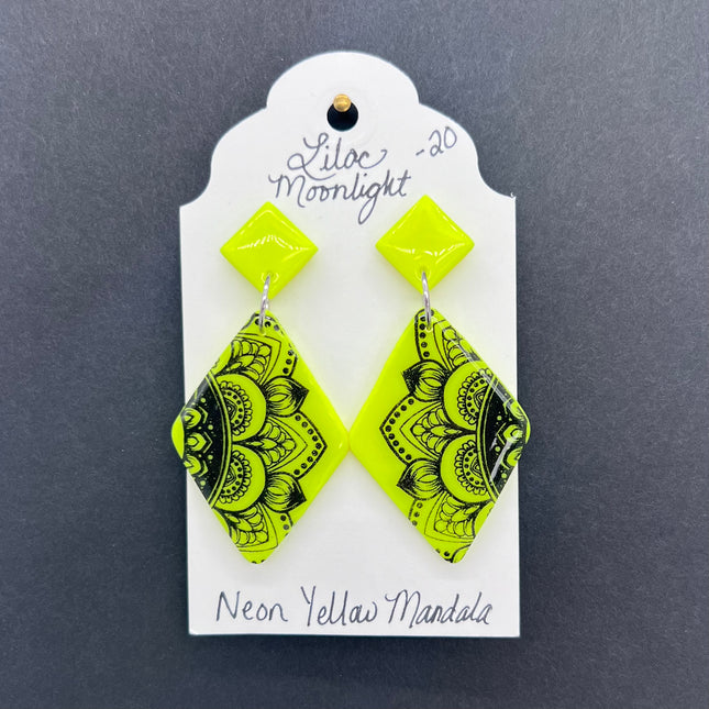 Neon Yellow Mandala