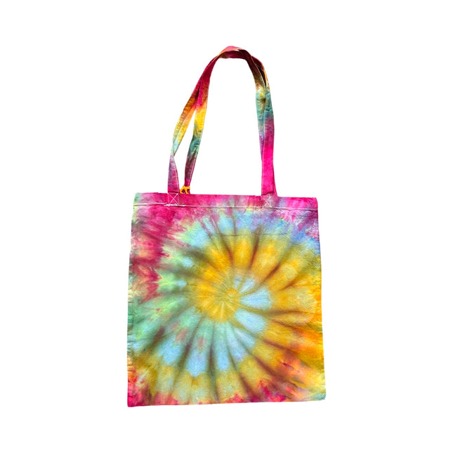 Spiral Gold,Blue,Green, Fuschia Tote