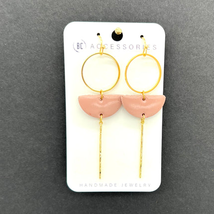 Pink Danielle Earrings