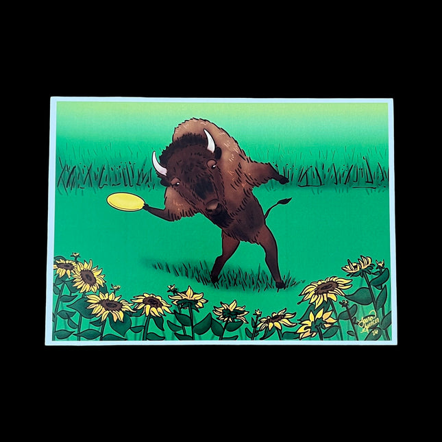 Bison Disc Golf 5" x 7"