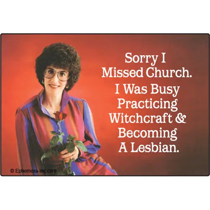 Sorry I missed Church Magnet