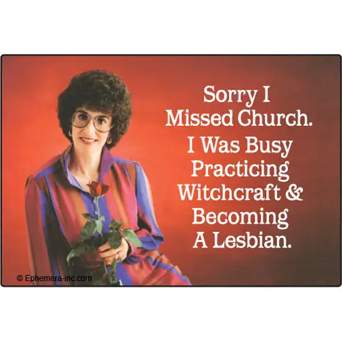 Sorry I missed Church Magnet