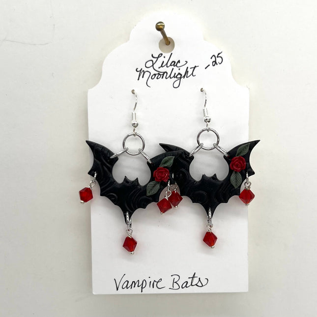 Vampire Bat Earrings