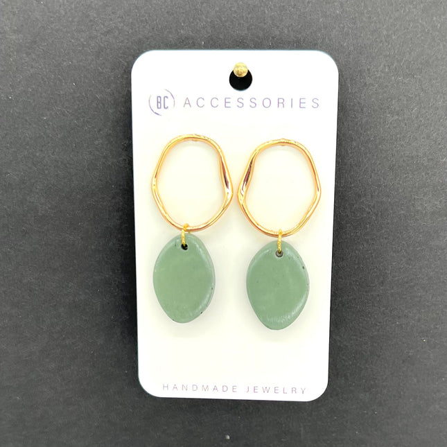 Green Everly Earrings
