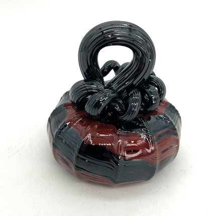 Mini Black & Cranberry Swirl Pumpkin