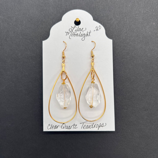 Clear Quartz Teardrops