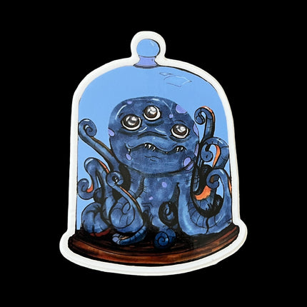Octopus in a Jar Sticker