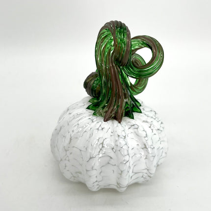 02| White Small Glass Pumpkin
