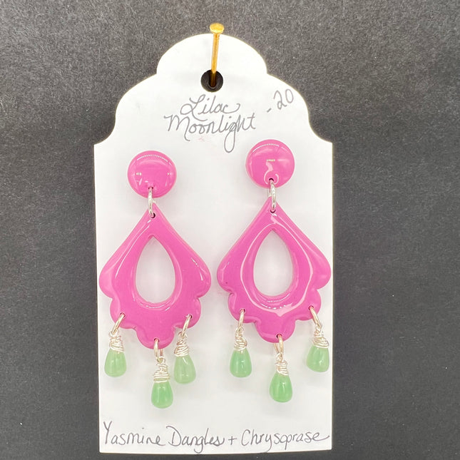 Yasmine Dangles and Chrysoprase