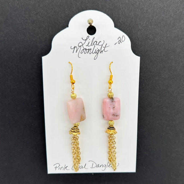 Pink Opal Dangles