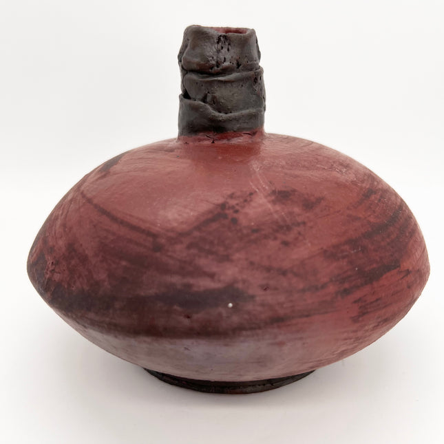 Handbuilt Reddish Vessel