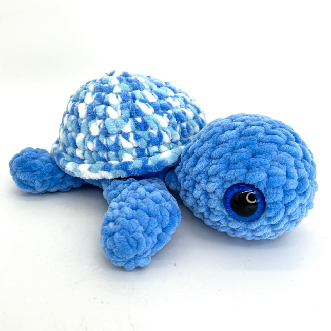 Large Turtle-Multi Blue