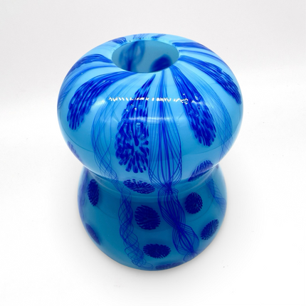 Turquoise Peanut Vase