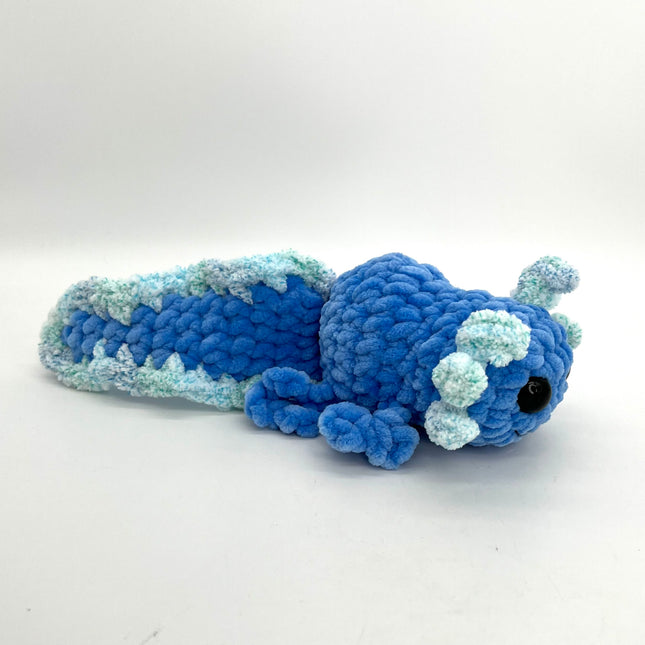Blue Axolotl with fin