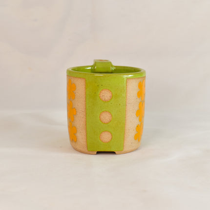 Asterisk Floral Mug - Lime Green