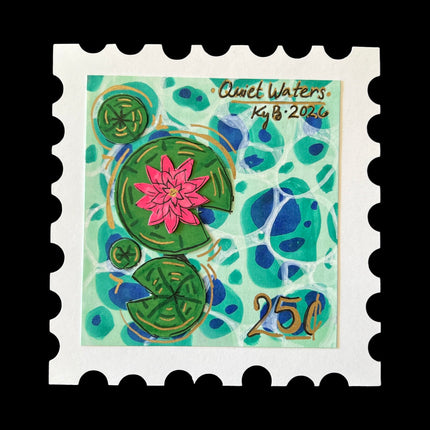 Quiet Waters Postage Stamp