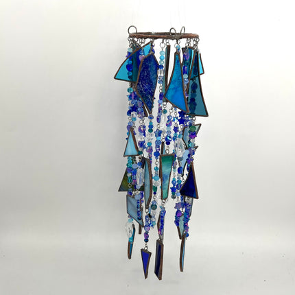Blue Scrappy Windchime