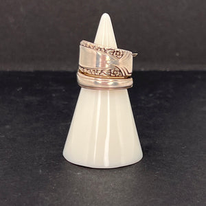 Spoon Ring Size 9 - Thin Floral Design